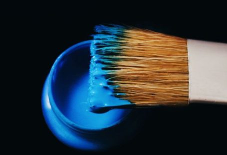 Paint - Blue Paint On A Brush